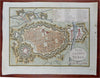 Turin Torino Italy Po River Military Fortifications 1793 Neele Italia city plan