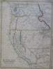 United States Pre-Civil War California New York 1860 Blackie three sheet map