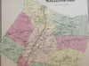Wallingford Connecticut Yalesville Pond Hill 1868 F.W. Beers detailed town plan