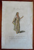 Mughal Empire Noblewoman India Women's Fashion 1779 ethnic view costume print