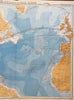 Atlantic Ocean Caribbean Sea Telegraph Lines Travel 1875 Berghaus detailed map