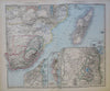 African Continent Cape Colony Egypt Congo 1889 HUGE detailed 6 sheet map