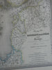 Scandinavia Denmark Sweden Norway Iceland Faroe Islands 1855 DuFour Folio map