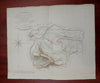 Commune de Calvire Southern France Rhone River 1808 Donnet detailed map