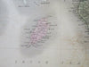 England & Wales United Kingdom London York Cardiff Manchester 1853 Black map