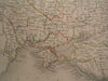 Russia in Europe Crimea Finland 1841 by Hall fine antique old hand color map