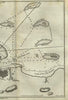 Vera Cruz Mexico harbor & city plan 1822 engraved detailed map