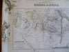 Abyssinia & Central Africa Decorative Vignettes c. 1855-60 Fullarton map