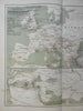 Migration Period Franks Visigoths Huns Lombards 1848 Mahlmann historic map