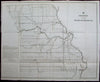 Missouri St. Louis Springfield 1845 USG antique early state survey map