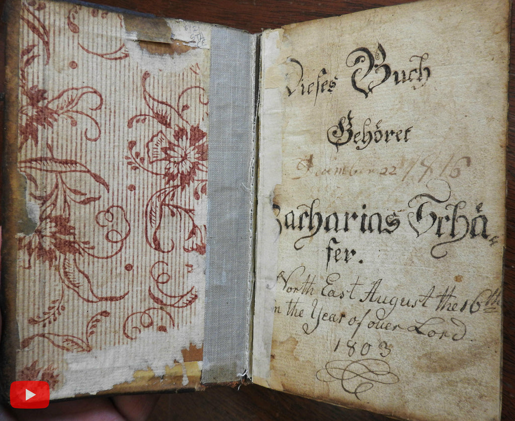 Philadelphia 1774 Pennsylvania Dutch rare Pre-Revolutionary War Hymnal Song Book