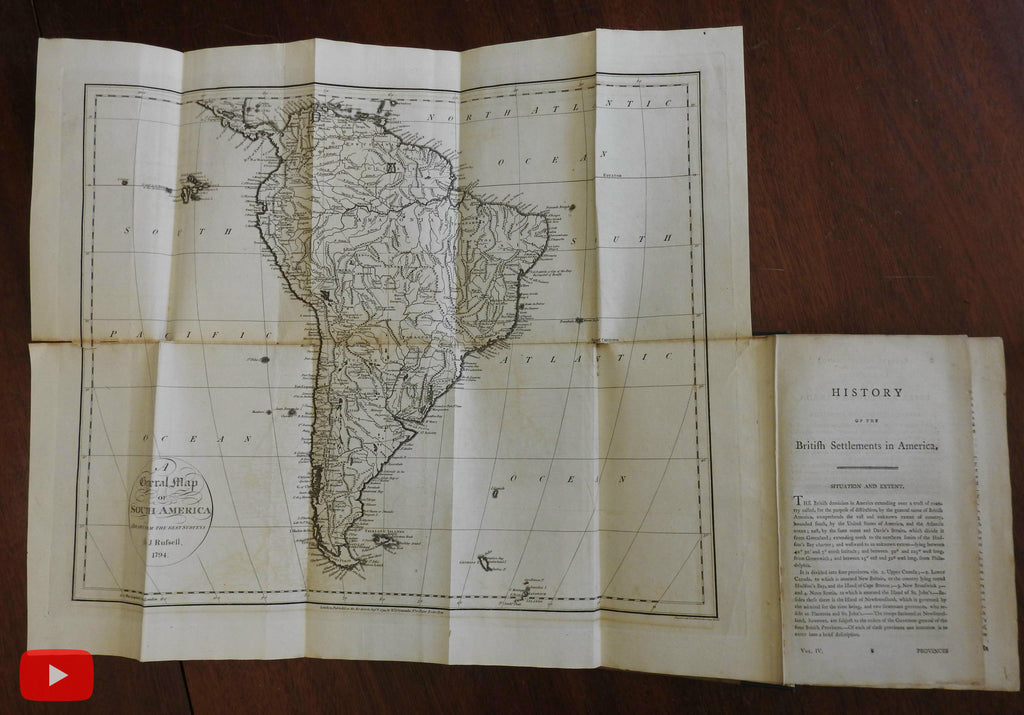 American southwest Florida New Spain Caribbean 1796 Winterbotham map plates book