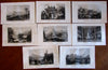 China Asia lot x 8 engraved prints 1861 fine views scenery Nanking people Shanghai