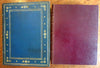 Art Nouveau-era 1905 lovely leather book bindings x 2 gilt Maxims Philosophy