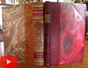 Gastronomy Dining Out Paris 2 leather books c.1920's French Art Deco era set