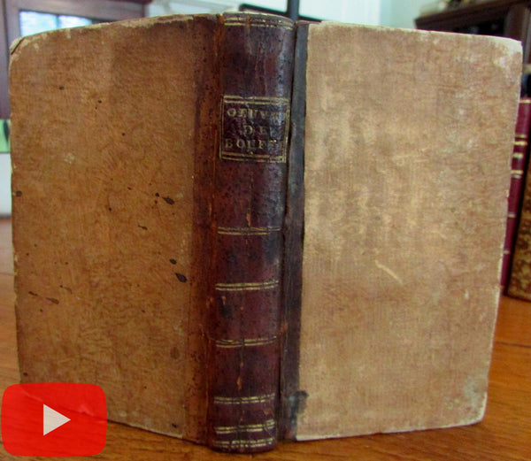 18th century book 1781-3 Ovid Chevalier de Boufflers 2 works bound together
