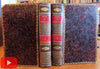 French Literature 1816 leather book 2v set beautiful gilt Noel Moral Lessons