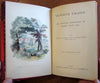 Phiz color plate book c.1850 Surtees leather binding Hawbuck Grange