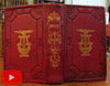 Eagle Harp miniature leather book binding c.1840 decorative English Poetry