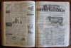 Country Gentleman Farming 1872 complete year illustrated ads bees fruits