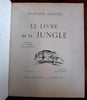 Jungle Book Rudyard Kipling 1933 fine French Illustrated leather book A+