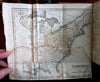 Weems Life George Washington 1817 large U.S. map stipple portrait & 6 plates