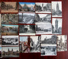 Advertising Street signs c.1900-40 old postcard lot x 32 posters shop windows