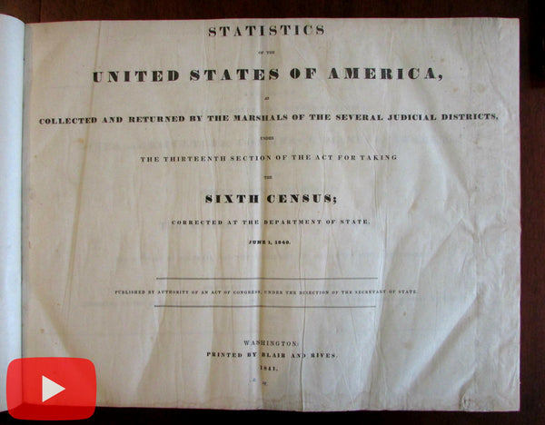 American Industry Commerce Whales Candles 1840 U.S. Gov. Manufacturing book