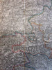 Austria Salzburg Munich Passau 1858 Schede Austrian Empire linen backed large map