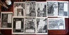 Pabst Beer Advertising 1895-8 lot x 10 original scarce large pictorial paper Ads