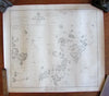 Dix Island Maine 1874 coastal chart old map detailed scarce heavy paper