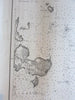 Dix Island Maine 1874 coastal chart old map detailed scarce heavy paper