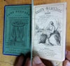 Lady's Book 1860 Shepard beautiful blue cloth gilt stamped & wood cuts advertising