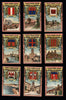 French Art Nouveau Chocolate Guerin-Boutron trade cards c. 1900 lot x 18 city views
