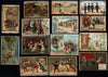 European Chocolate chromo trade cards c. 1900-5 era wonderful lot 35 Art Nouveau