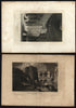 Holy Land Jerusalem Bethlehem lot x 10 nice views engraved prints issued c.1840-50