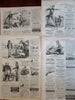 Abraham Lincoln 1863-65 Lot x 10 political cartoons Popular Press Harpers Weekly