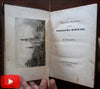 Eastern Germany Sachische Schweiz c.1840's leather book 30 engraved views