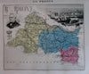 Atlas of France 1878 w/ Colonies decorative Migeon 105 Vuillemin maps Paris