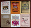 Posters Colored special papers c.1900-1920 lot of 12 Art Nouveau graphics