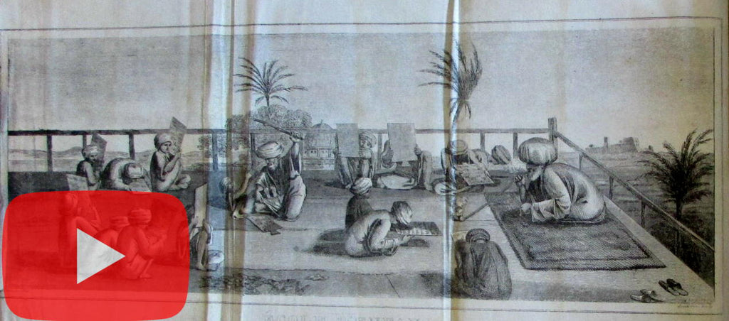 History of Algeria Africa 1839 de Vinchon illustrated Madrassa school Koran Islam