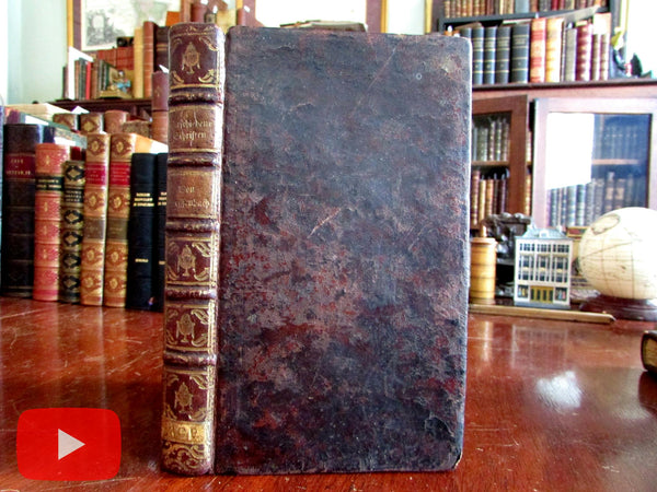 Weissenbach Theological Writings 1790's Germany beautiful gilt leather book Japan