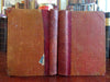 Fables of la Fontaine 1799-1800 set 2 vols French pocket sized leather books