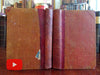 Fables of la Fontaine 1799-1800 set 2 vols French pocket sized leather books