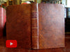 New Hampshire 1823 State Gazetteer 8 engraved views fine leather book
