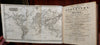 World Atlas Geography Gazetteer 1815-17 Kelly 83 maps & plates views 2 vol. leather