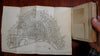Amsterdam city guide with map & aquatint view 1827 Maaskamp rare French book