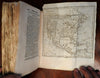 Geography geographical pocket atlas 1751 unique binding 17 Vaugondy world maps