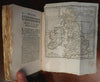 Geography geographical pocket atlas 1751 unique binding 17 Vaugondy world maps