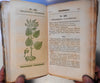 Medical flora Botany Botanical book 1828 Phila. by Rafinesque 50 color plant plates